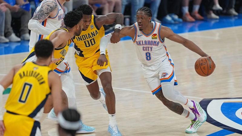 Thunder on the brink of championship glory after fending off Pacers’ comeback push to win Game 5 of the NBA Finals