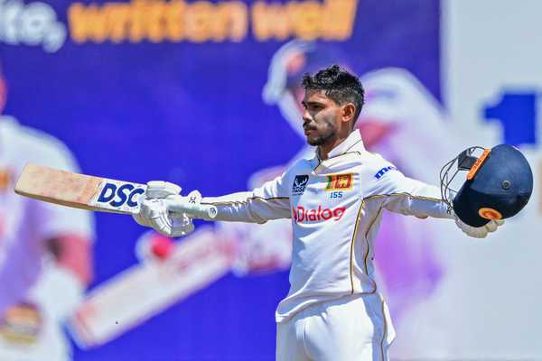 Nissanka’s 187 leads Sri Lanka’s strong reply
