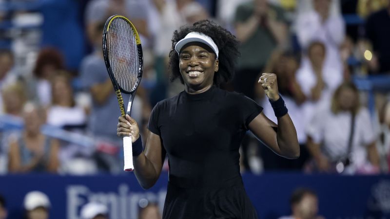 Venus Williams, 45, becomes oldest player to win WTA singles match in more than 20 years