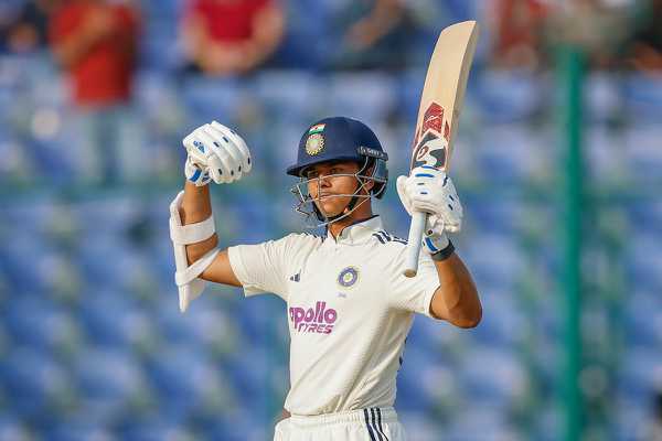 Jaiswal 173*, Sudharsan 87 headline opening day in Delhi