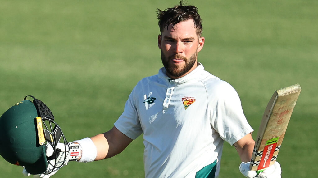 Jewell sparkles with ton to lift Tasmania against NSW