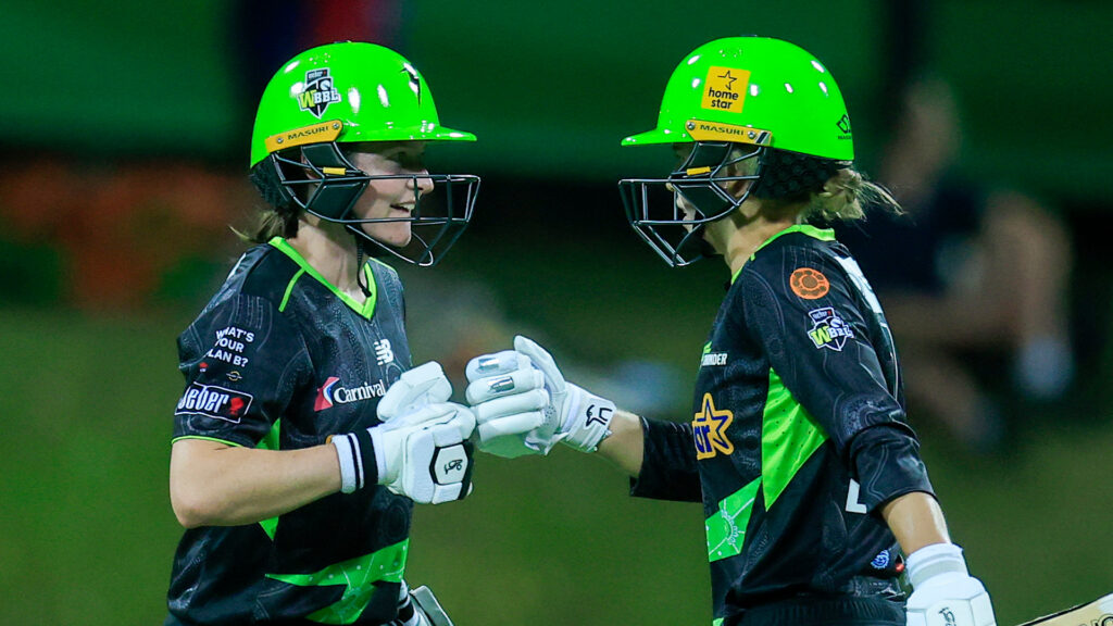 Thunder top order delivers to record first win of WBBL|11