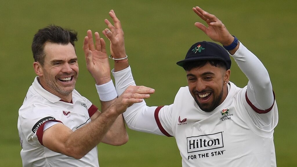 County Championship: James Anderson takes five-wicket haul to put Lancashire on top against Northamptonshire | Cricket News