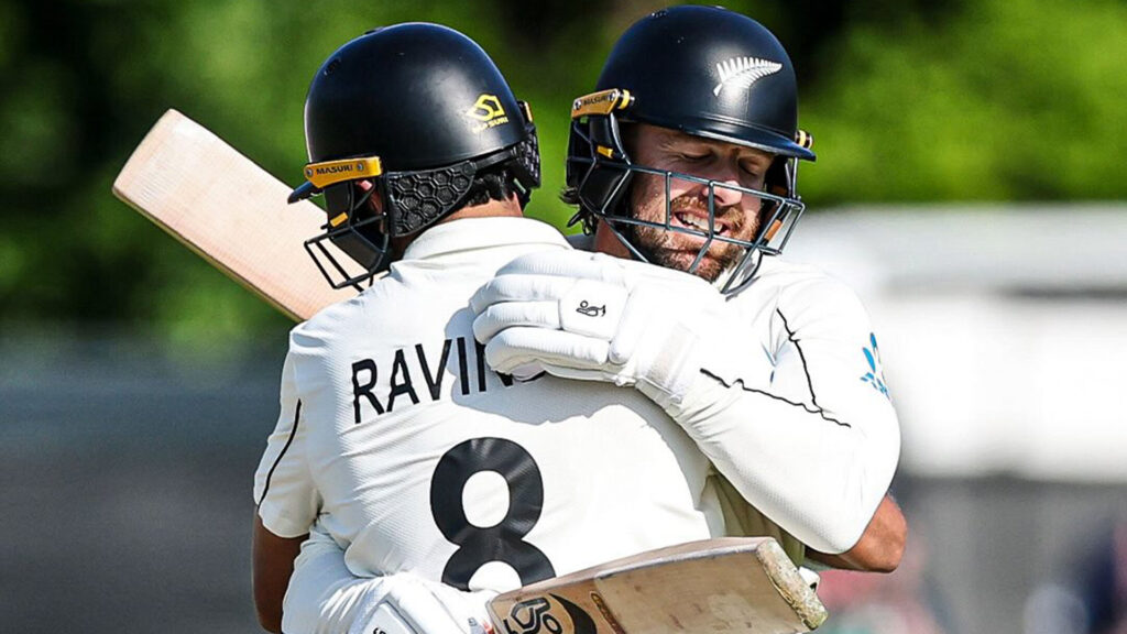 Ravindra, Blundell lay foundations for Black Caps