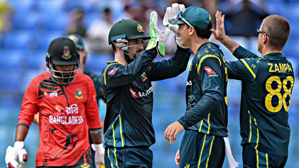 Aussies spin their way to opening T20 win over Bangladesh