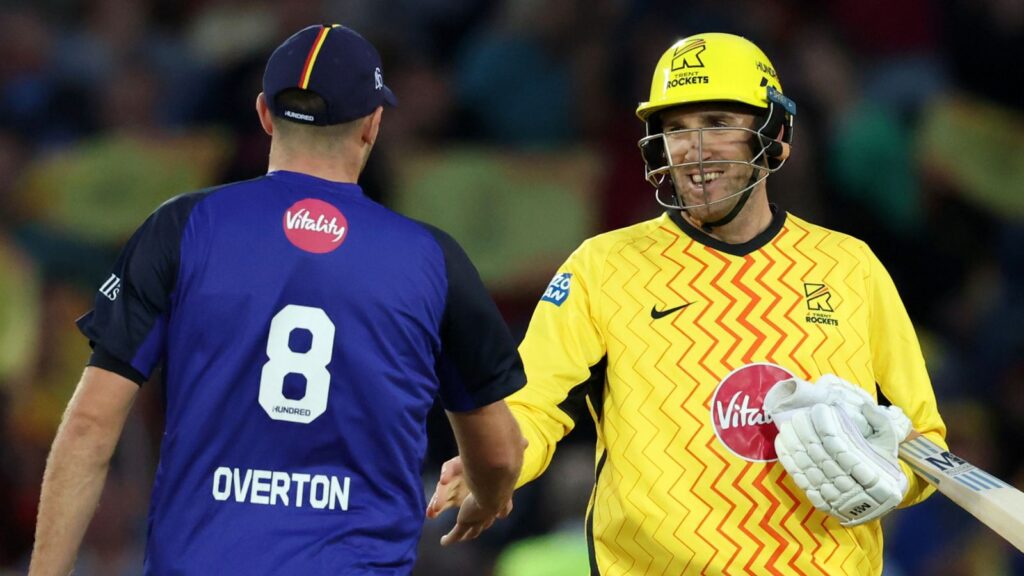 The Hundred: Craig Overton hits winning runs off twin brother Jamie while Jos Buttler hammers 90 from 50 balls | Cricket News