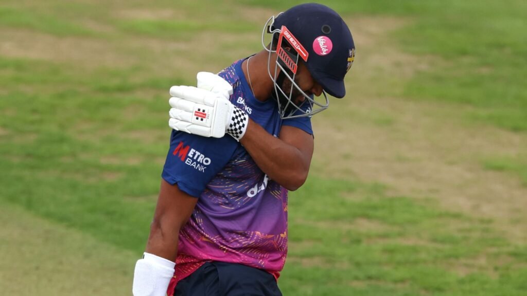 England opener Emilio Gay retires hurt with shoulder injury in Durham fixture | Cricket News
